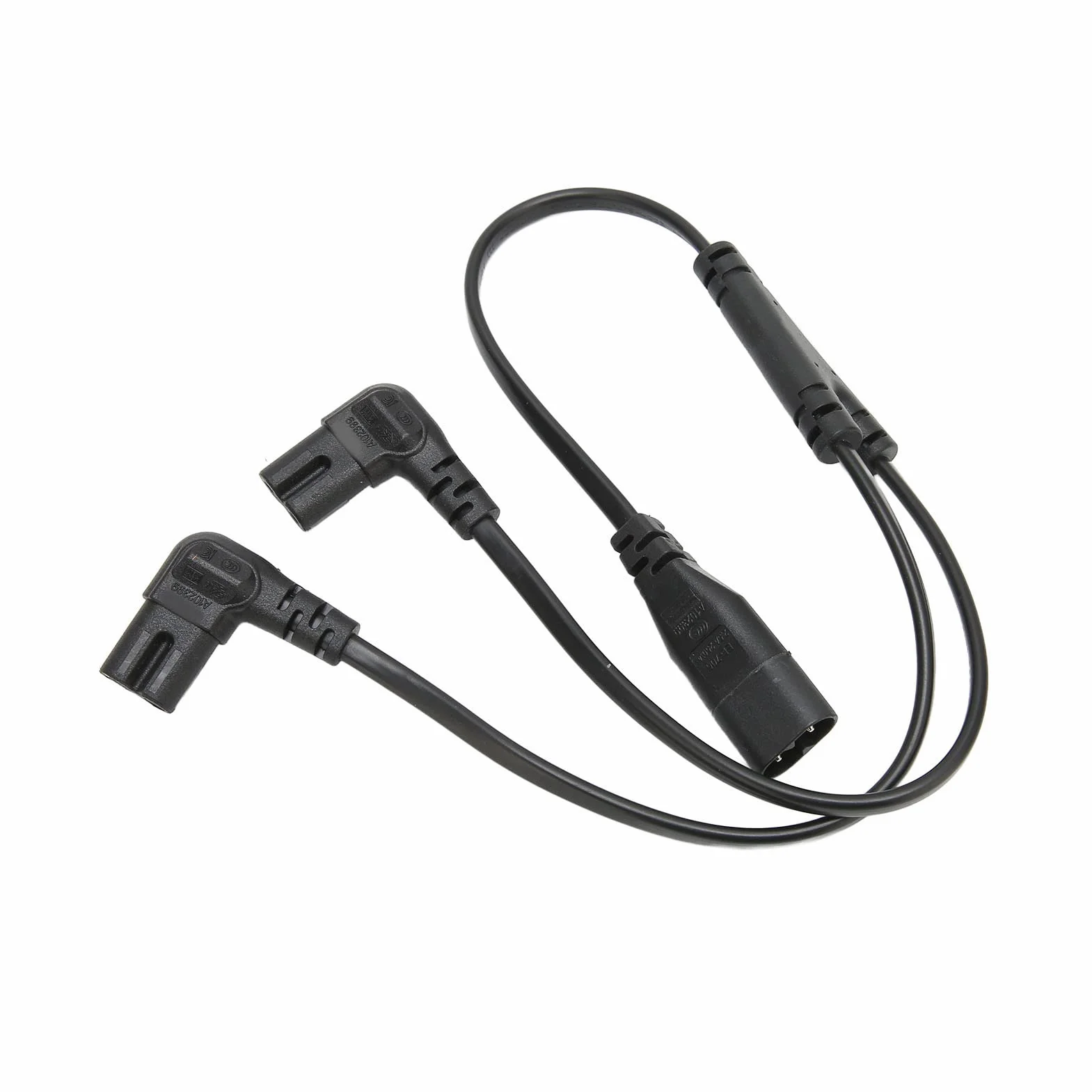Denash Podwójny Przewód żeński C7 TrwałY Rozdzielany Kabel Zasilający IEC320 C8 do C7 Y do Drukarek Głośnikowych 1 na 2 Wyjścia