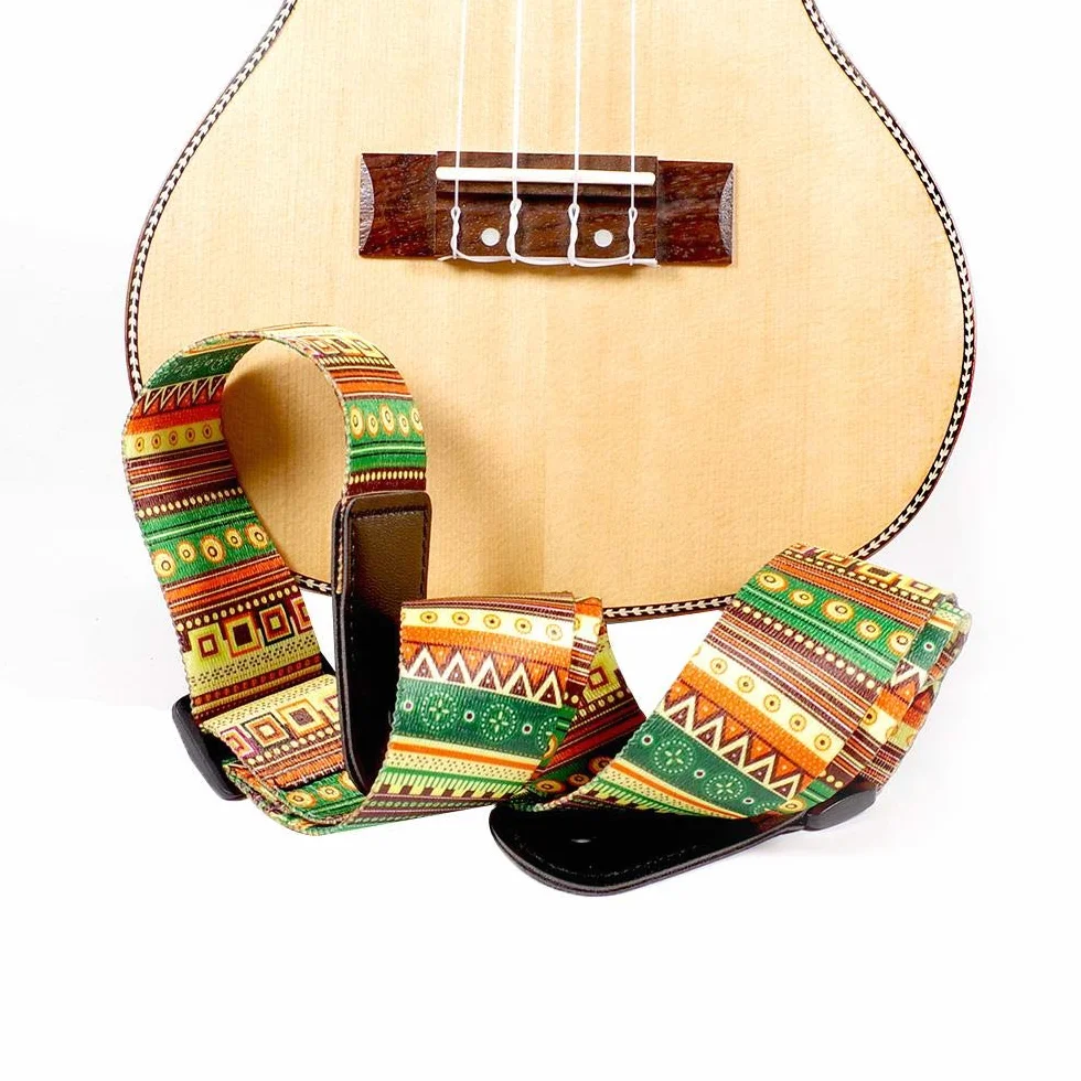 RiToEasysports Ukulele pasek, regulowany hawajski styl Ukulele 4-strunowy pasek na ramię z gitarą hawajską