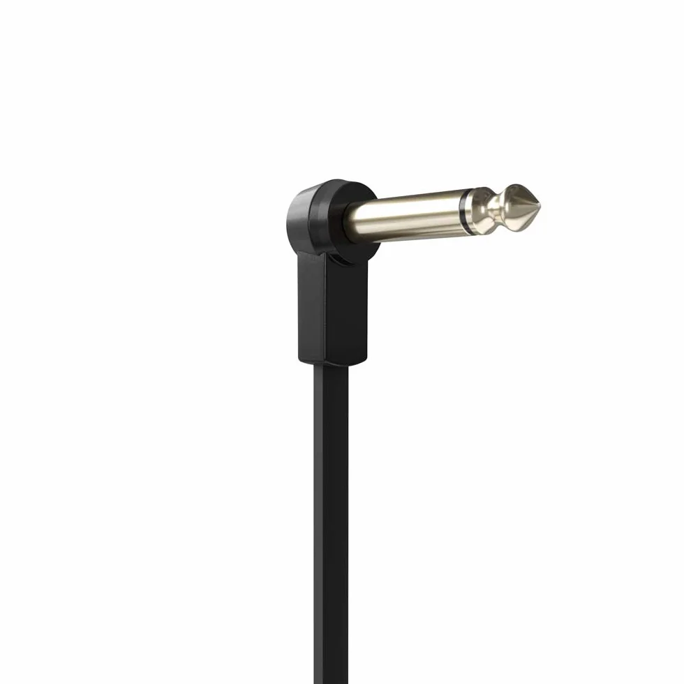 Adam Hall Cables K4 IRR 0045 FLM płaski kabel audio, wtyczka mono złota 6,3 mm, 0,45 m