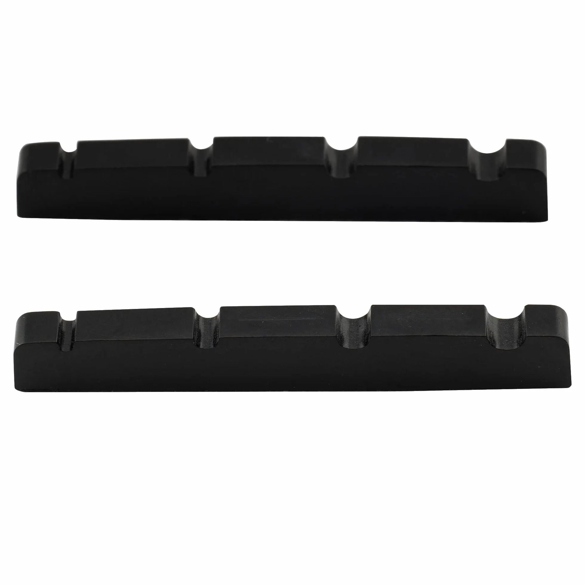 Musiclily Pro Plastik żywicy Mocznikowej 40mm Siodełko Jazz Bass do 4-strunowe Bas J Bass, Czarny(2 szt.)