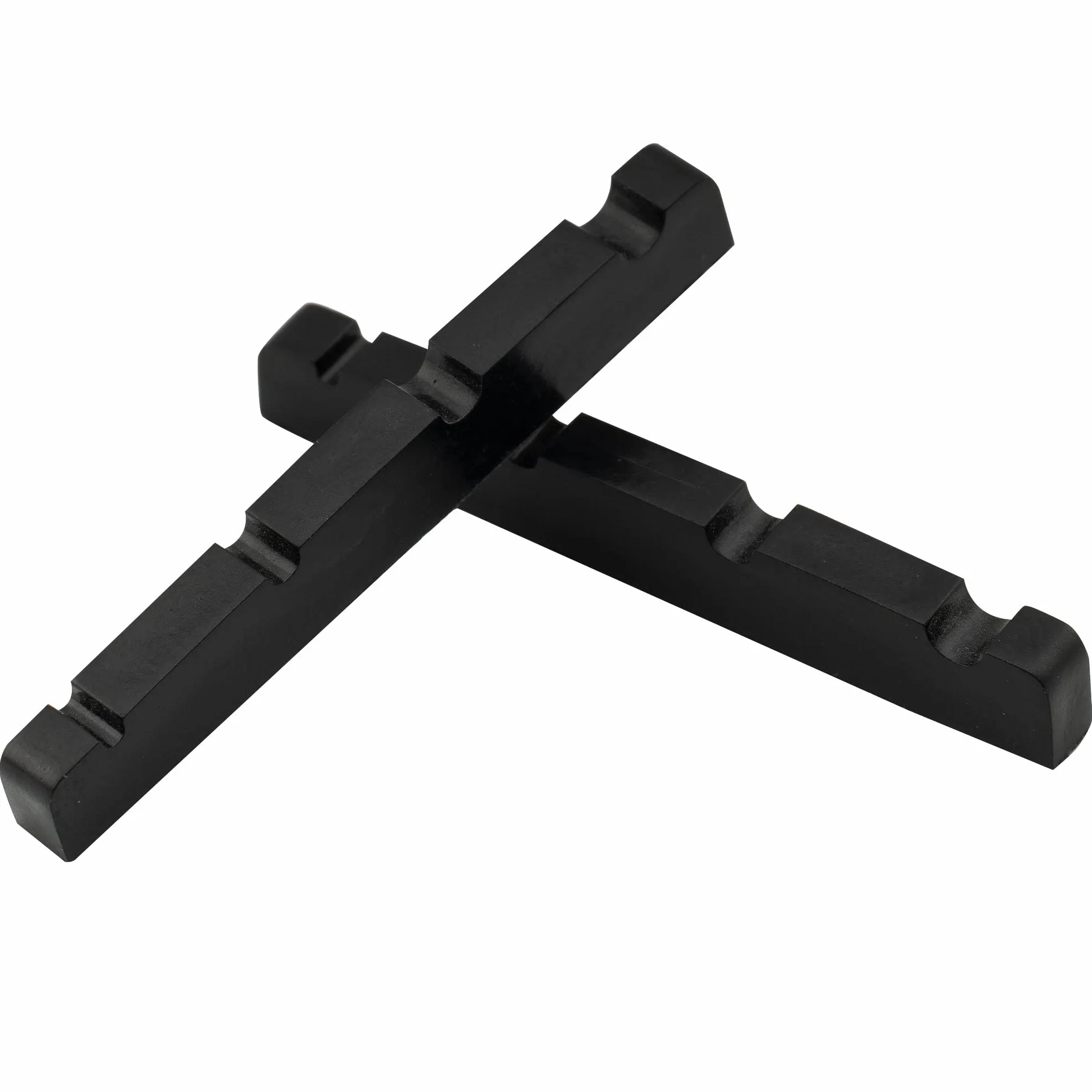 Musiclily Pro Plastik żywicy Mocznikowej 40mm Siodełko Jazz Bass do 4-strunowe Bas J Bass, Czarny(2 szt.)