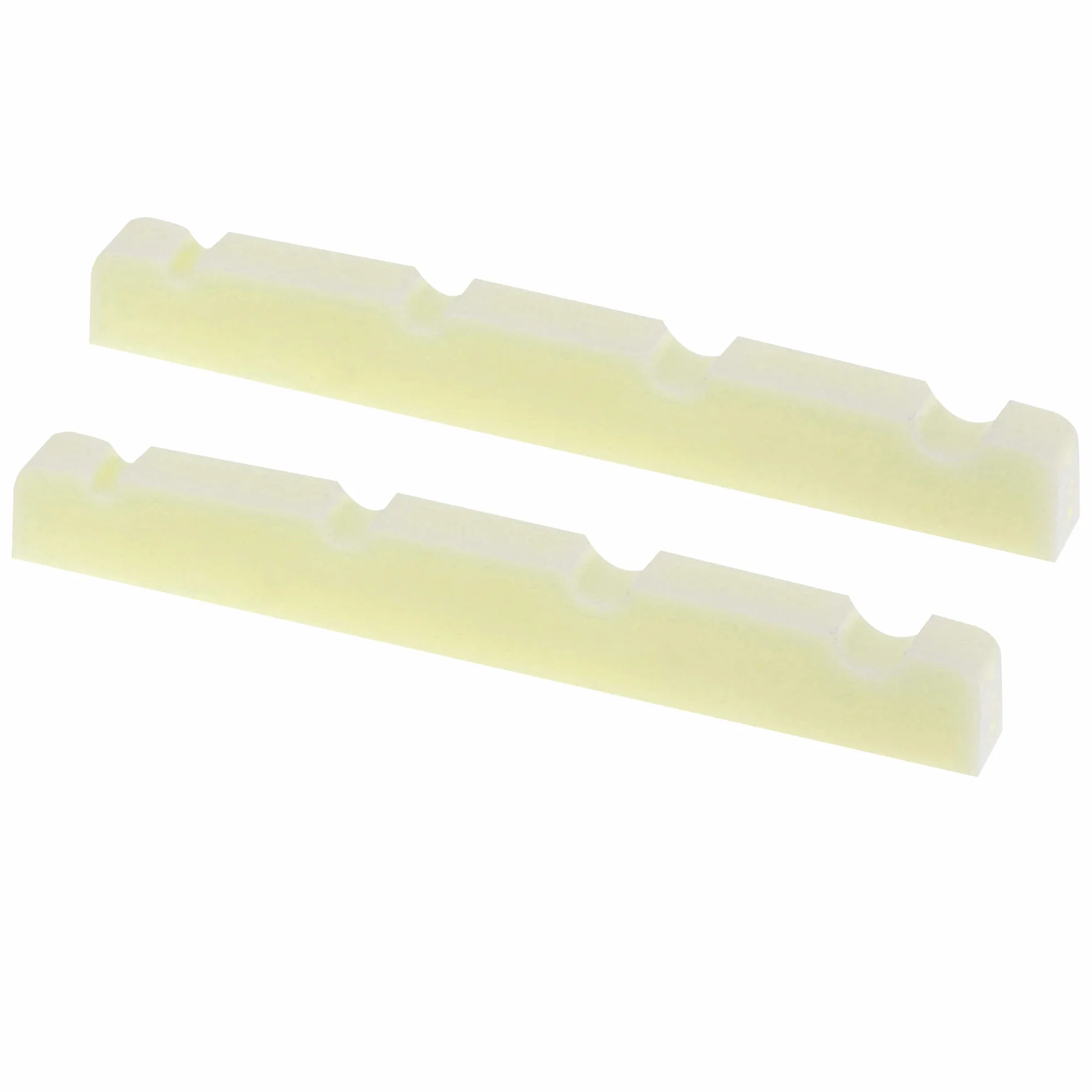Musiclily Pro Plastik żywicy Mocznikowej 40mm Siodełko Jazz Bass do 4-strunowe Bas J Bass, Kość Słoniowa(2 szt.)