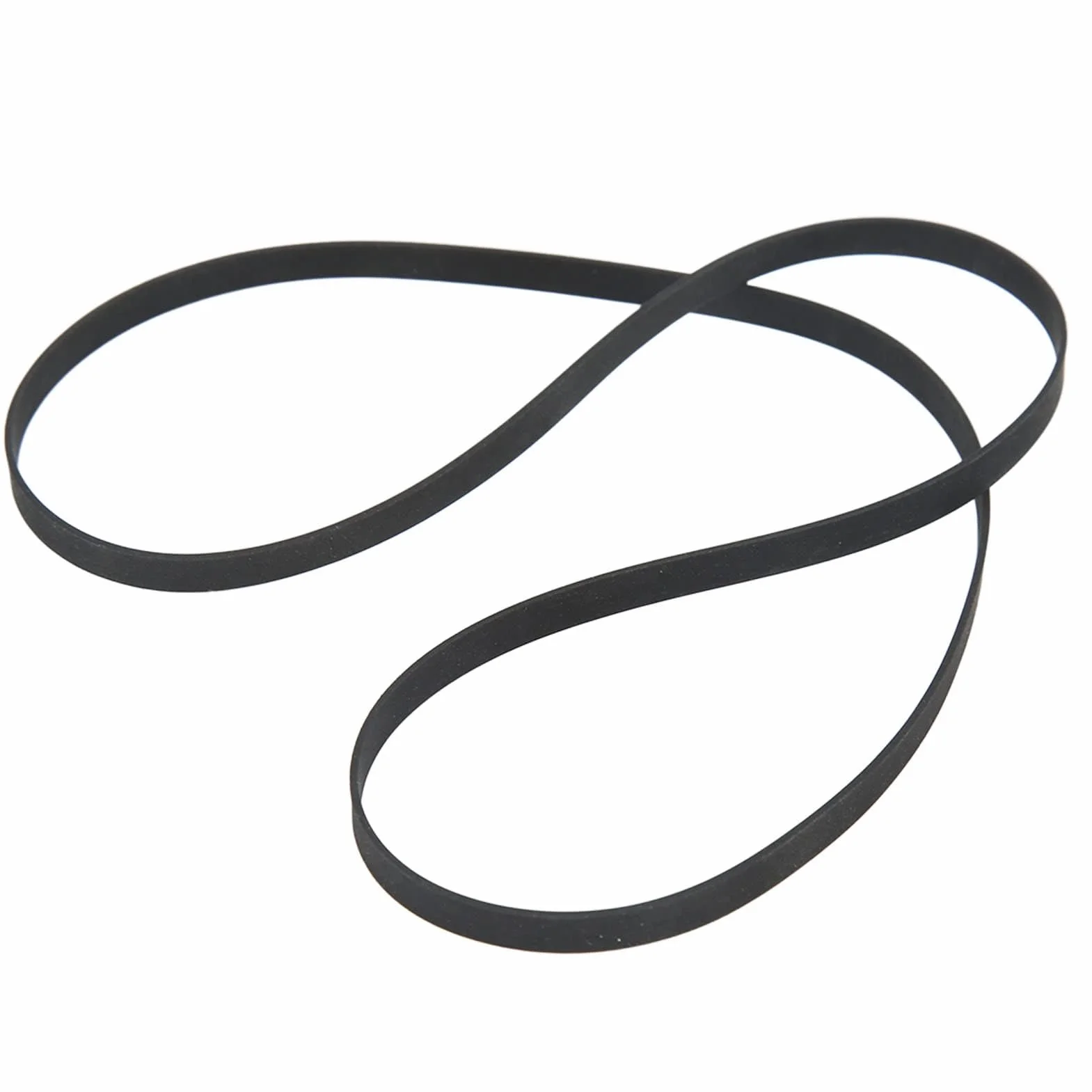 Zapasowy pasek gumowy do gramofonu, gramofonu, czarny, długość 49 cm