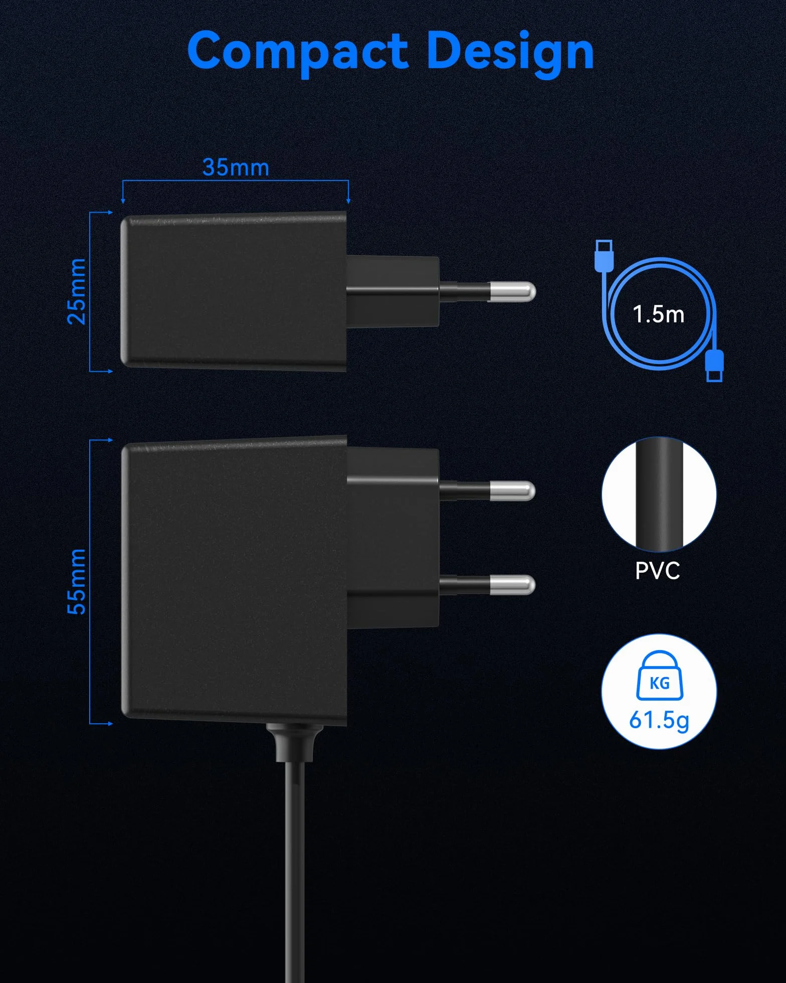 9V 1A Adapter zasilający do pedału gitarowego, RENGOGA Adapter sieciowy kompatybilny z Boss PSA-120S, BOSS efektów, Roland ME-80 ME-70 GT-1 GT-100, Casio Keyboard, ZOOM, Stompbox, DC 5,5 x 2,1