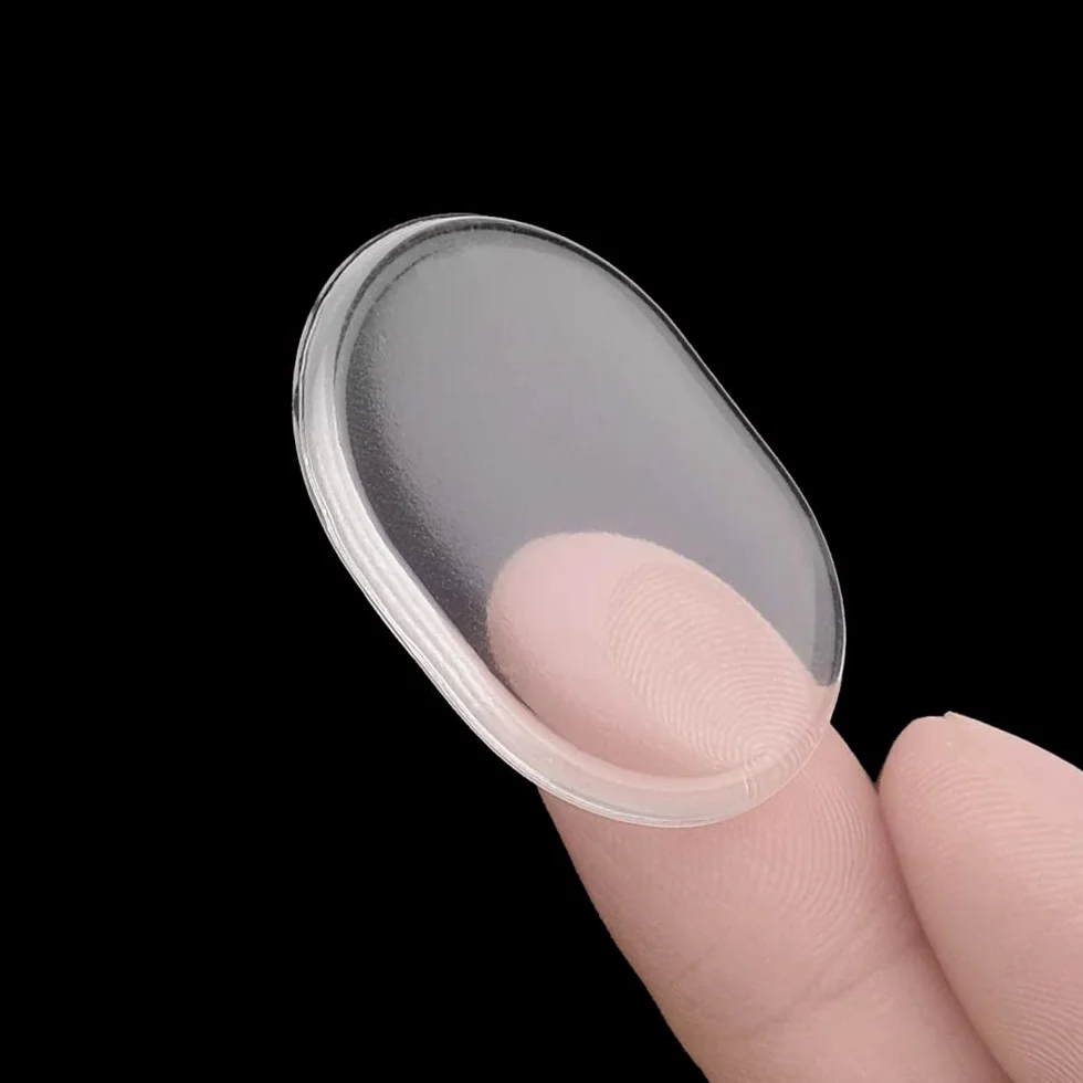 Silikonowy tłumik bębna, 30 szt. przezroczystych podkładek Moon Gel do bębnów, miękkie przezroczyste podkładki Moongel, tłumiki, wyciszacze, akcesoria do kontroli brzmienia bębnów, 3,3 x 2,6 cm