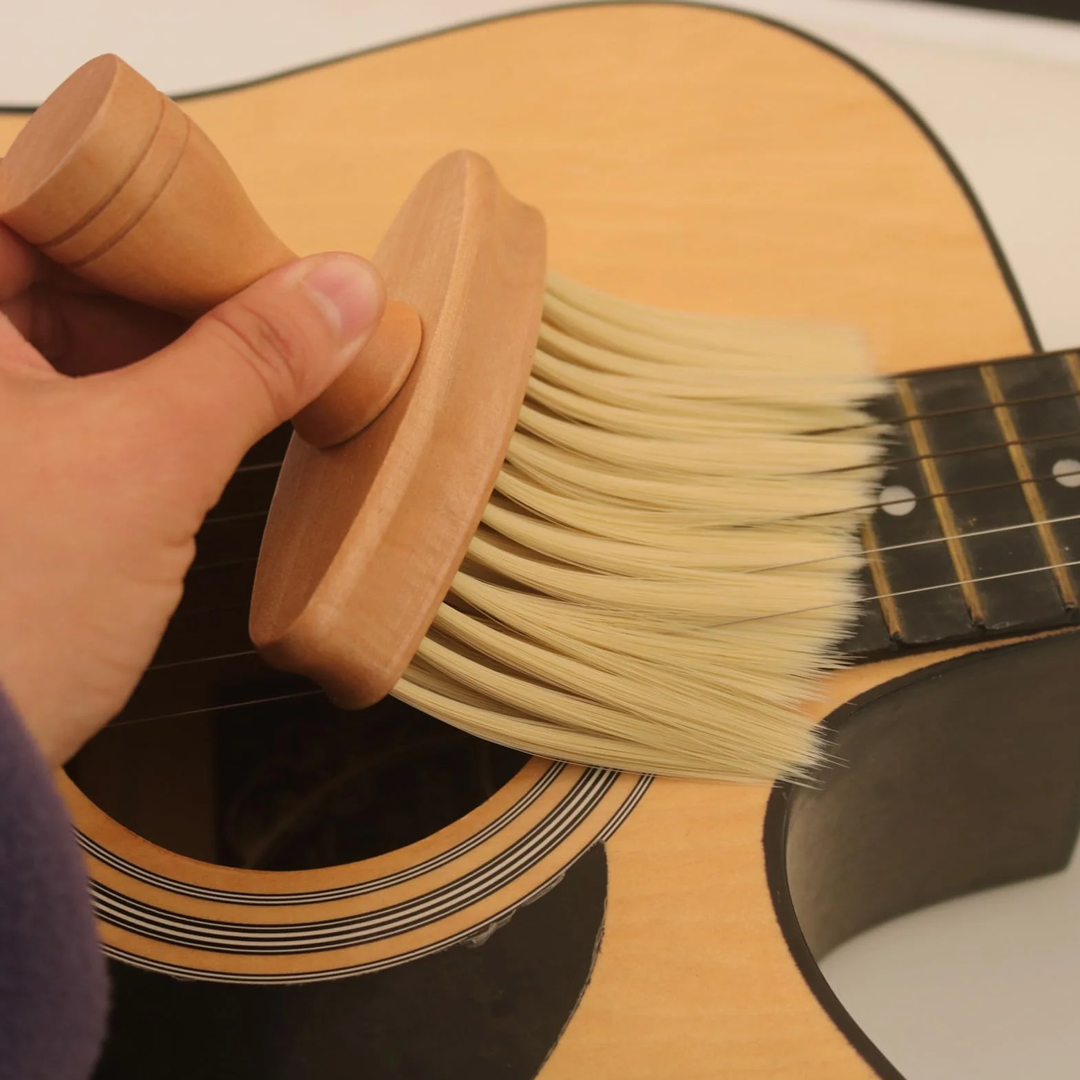 Szczotka do Odkurzania Instrumentów, Szczotka do Odkurzania Instrumentów Narzędzie do Usuwania Kurzu Gitara Piano Bęben Ukulele Universal Care