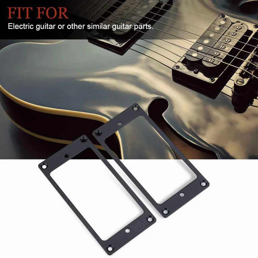 Alomejor 2 szt. ramka do odbioru gitary humbucker metalowy pierścień do odbioru gitar elektrycznych
