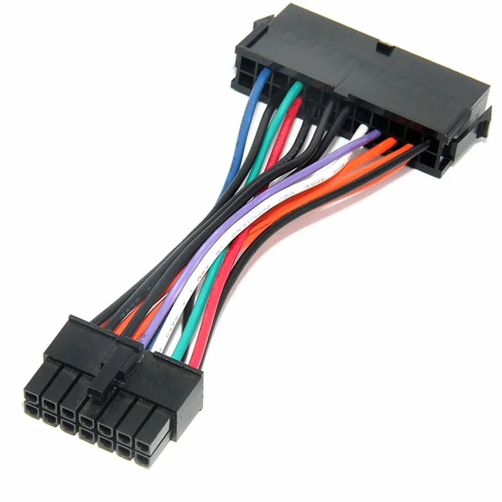 F36S adapter 24-pinowy na 14-pinowy kabel zasilający do Lenovo i Medion – 24-pinowe gniazdo na 14-pinową wtyczkę, 13 cm, ATX zasilacz do płyty głównej