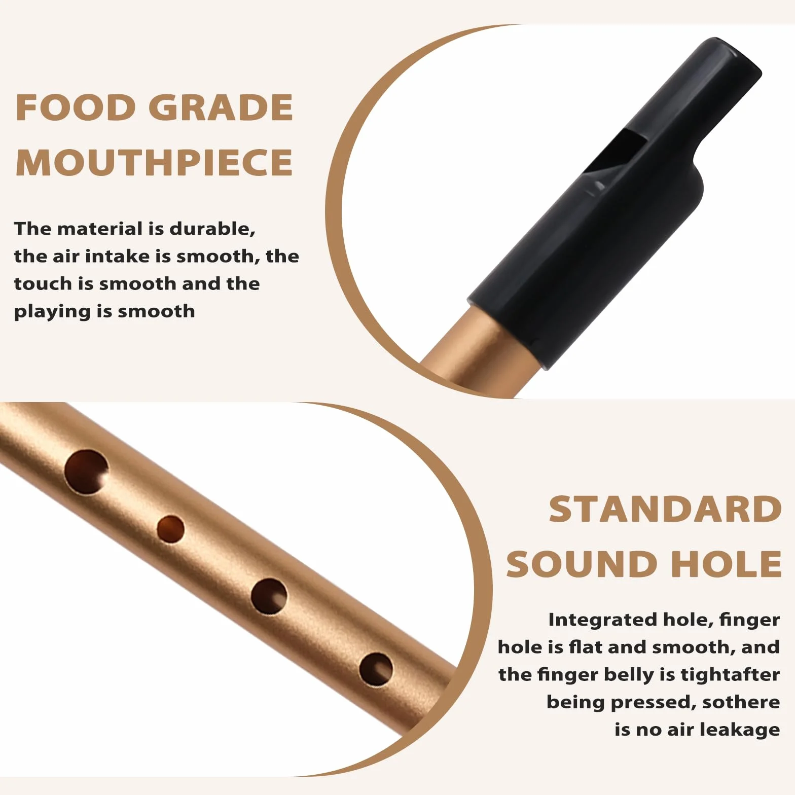 Irlandzka Tin Whistle Tonart D doskonała jakość dźwięku flet prosty dla początkujących miłośników muzyki z etui ochronnym