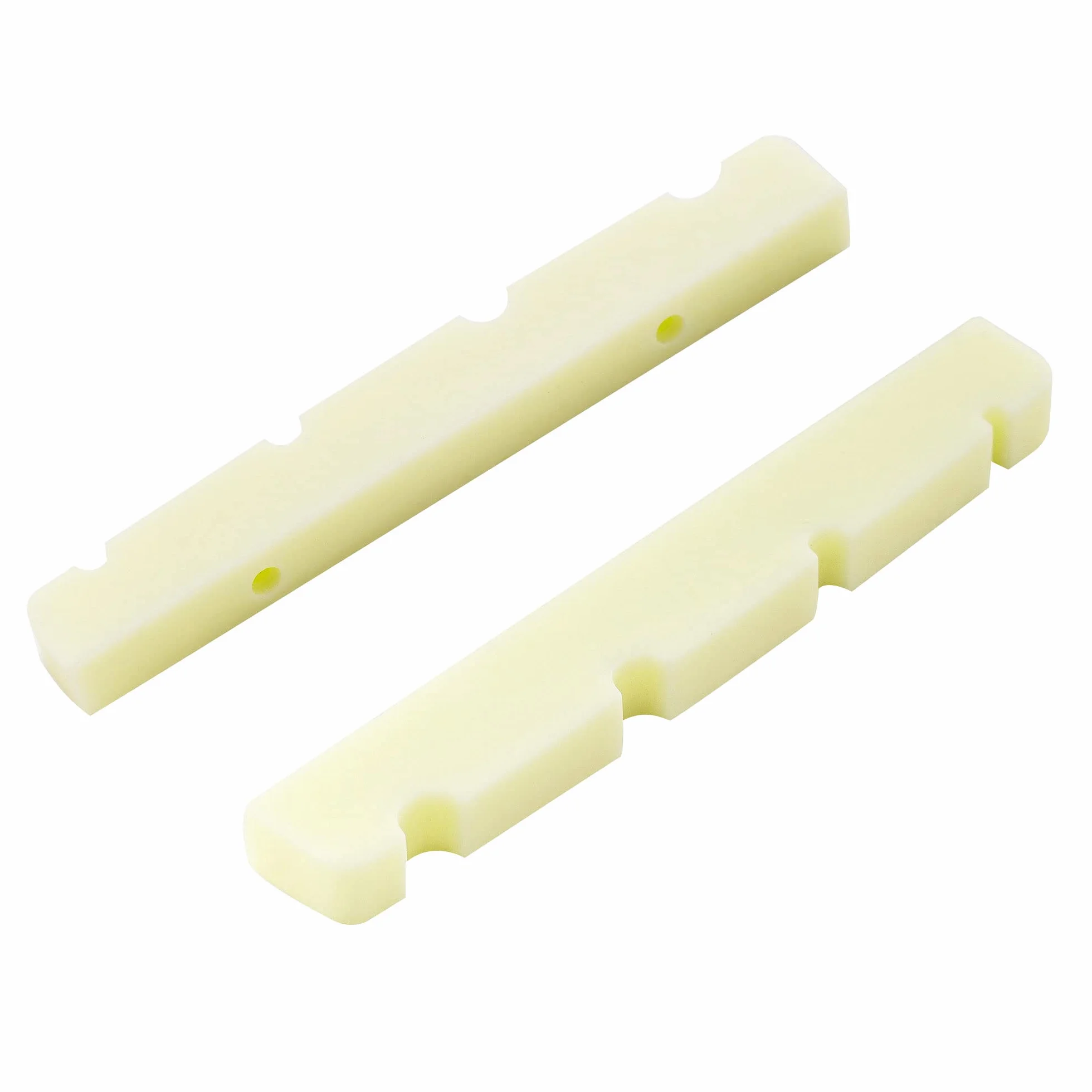 Musiclily Pro Plastik żywicy Mocznikowej 40mm Siodełko Jazz Bass do 4-strunowe Bas J Bass, Kość Słoniowa(2 szt.)