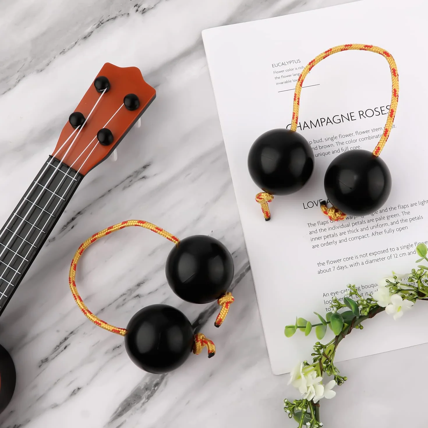 2 x Kashaka Aslatua Shaker | Kashaka Bananula Instrument muzyczny | Afrykańskie tradycyjne instrumenty muzyczne | Instrument shaker dla dzieci, dorosłych, na wesela, imprezy, lekcje muzyki