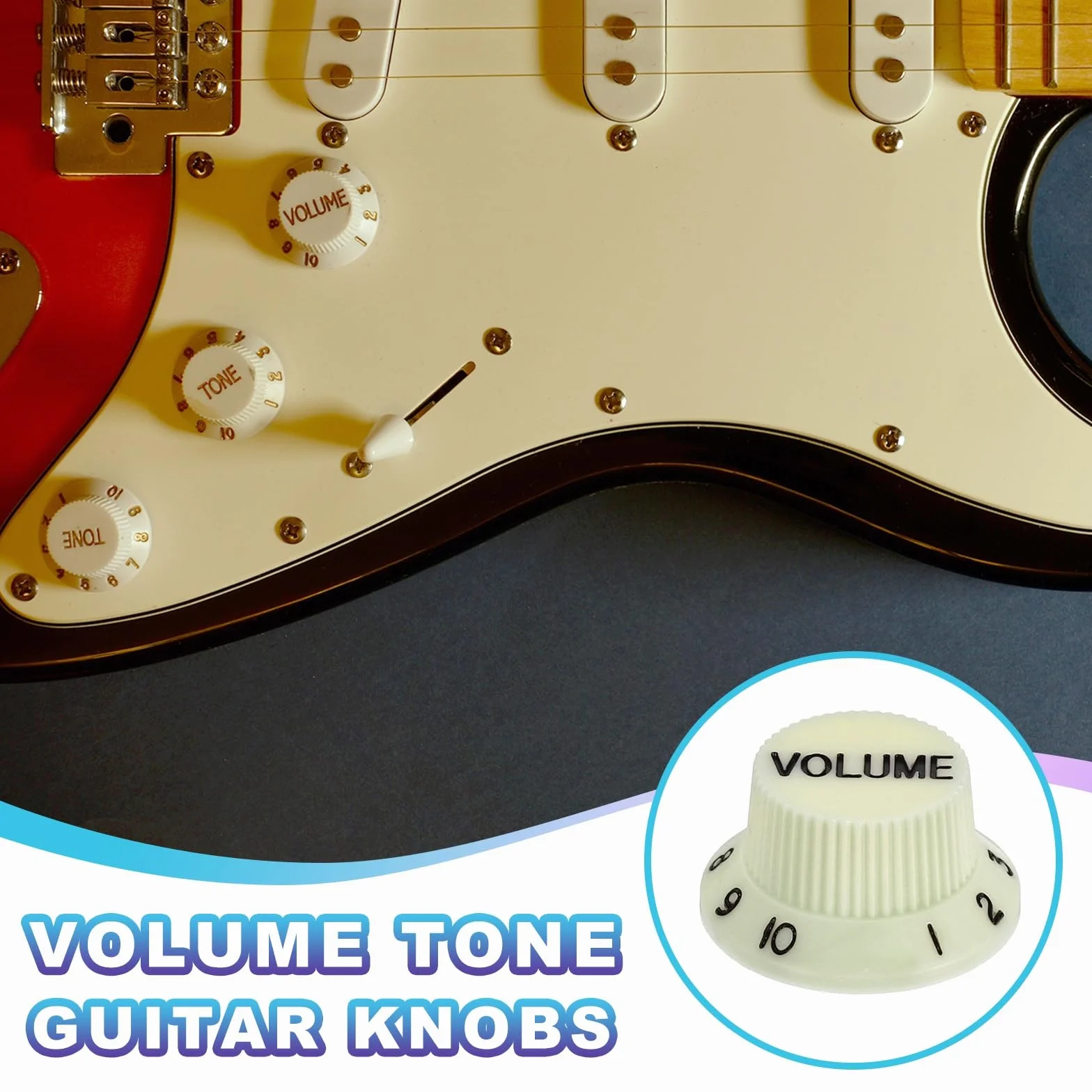 QUARKZMAN 3 sztuki metrycznych Top Hat Bell Knobs 1 Volume 2 Tone Control Guziki zestaw do gitar elektrycznych Bass Split Cholewka potencjometr Miętowy Zielony Czarny