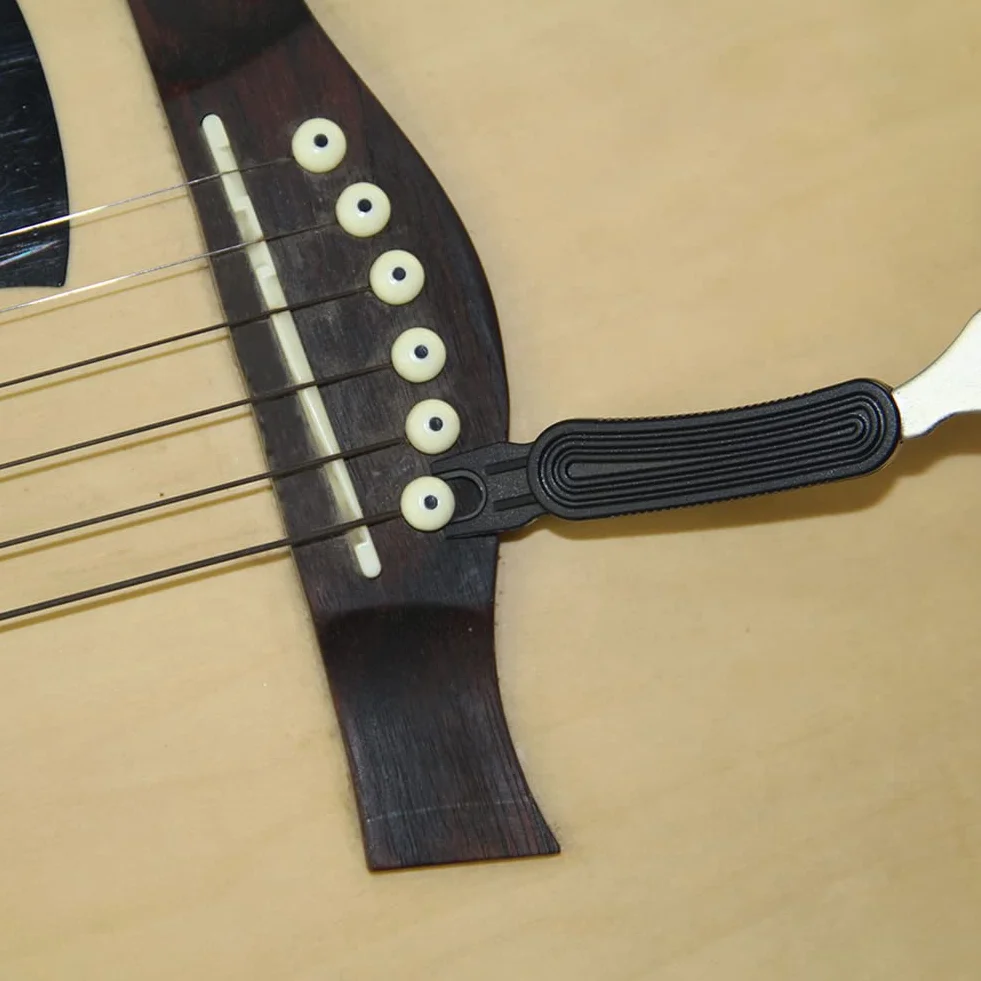 Alnicov Czerwone miedziane struny do gitary akustycznej pełny zestaw z czarnym 3 w 1 narzędzie do naciągania strun gitarowych z nawijaniem strun gitarowych narzędzie do ścinania gitary szpilka do ściągania