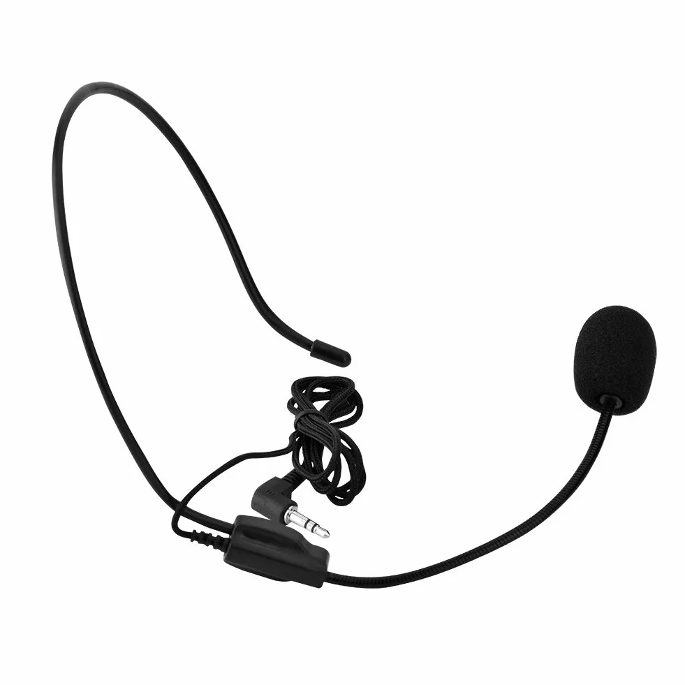 Mikrofon przewodowy montowany na głowie 3,5 mm Jack kondensator MIC do głośnika wzmacniacza głosu