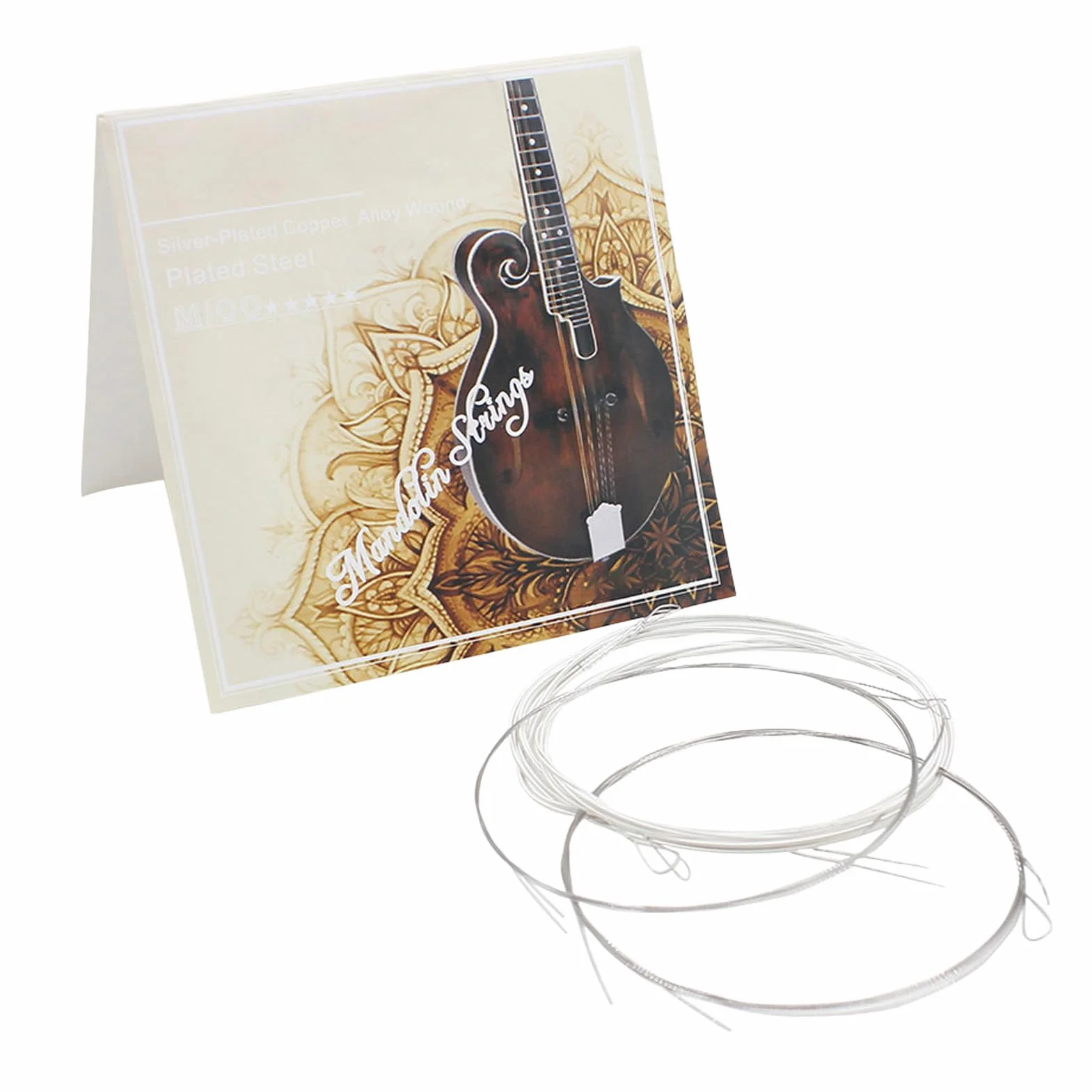8 Sztuk Struny do Mandoliny Wymiana Strun do Mandoliny Akcesoria do Strun Mandoliny, Zestaw Strun do Mandoliny Akcesoria do Mandoliny