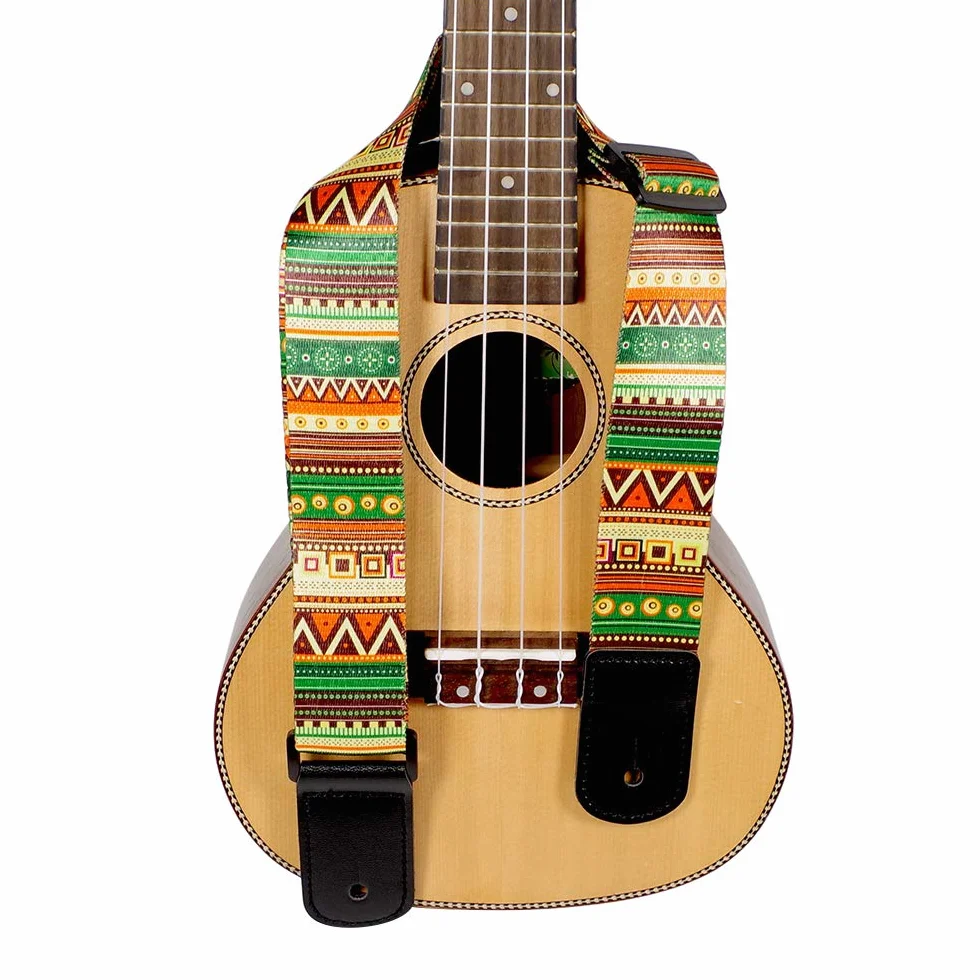 RiToEasysports Ukulele pasek, regulowany hawajski styl Ukulele 4-strunowy pasek na ramię z gitarą hawajską
