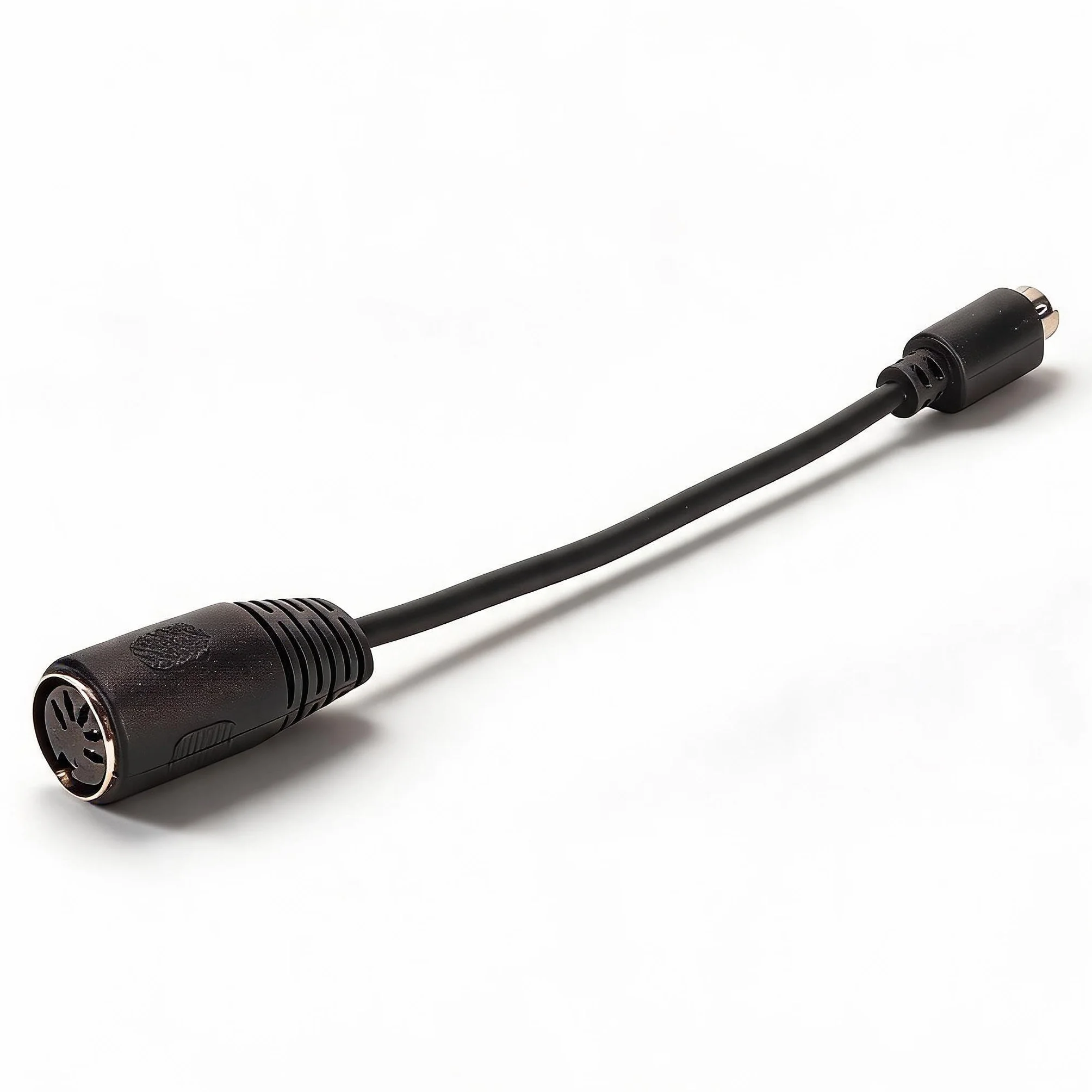 PS 2 do Adaptera Kabla Klawiatury, 5-pinowy żeński MIDI na 6-pinowy Męski Adapter Mini Din do Klawiatury Mouser, 15cm 5,9 Cala