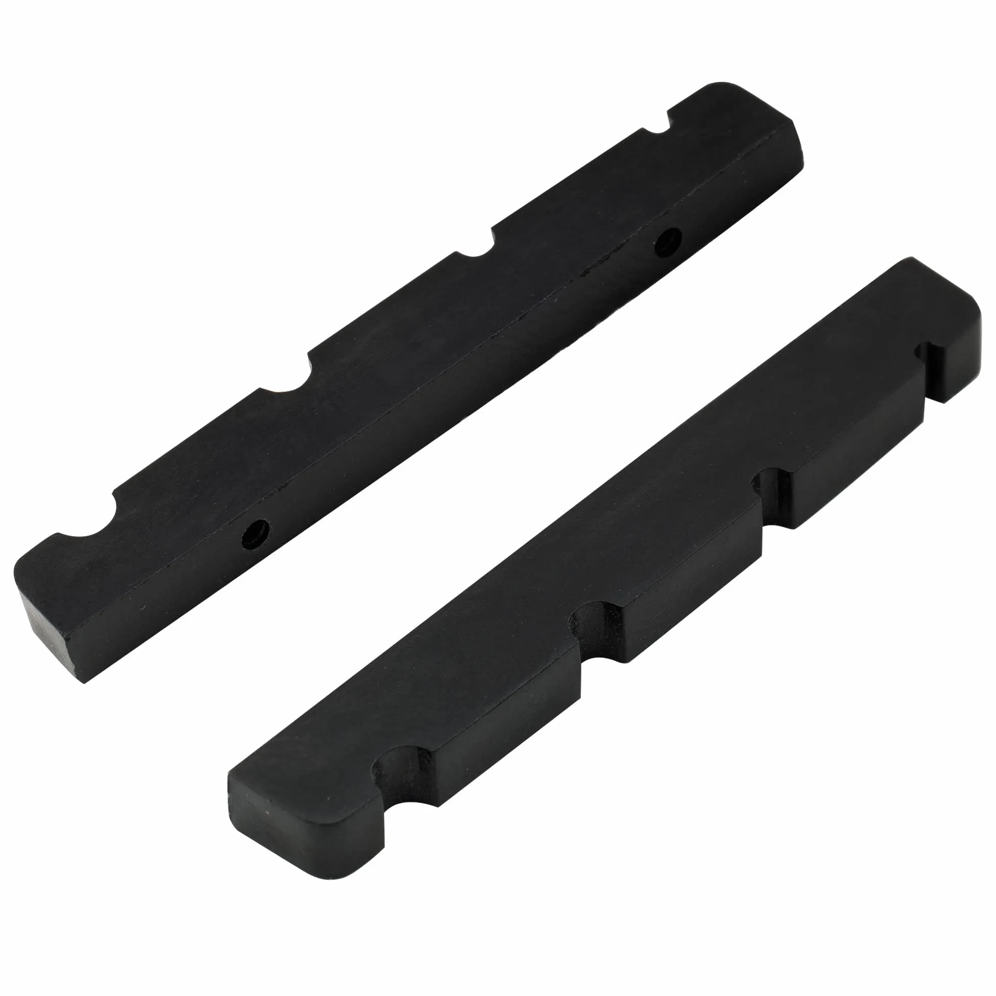Musiclily Pro Plastik żywicy Mocznikowej 40mm Siodełko Jazz Bass do 4-strunowe Bas J Bass, Czarny(2 szt.)