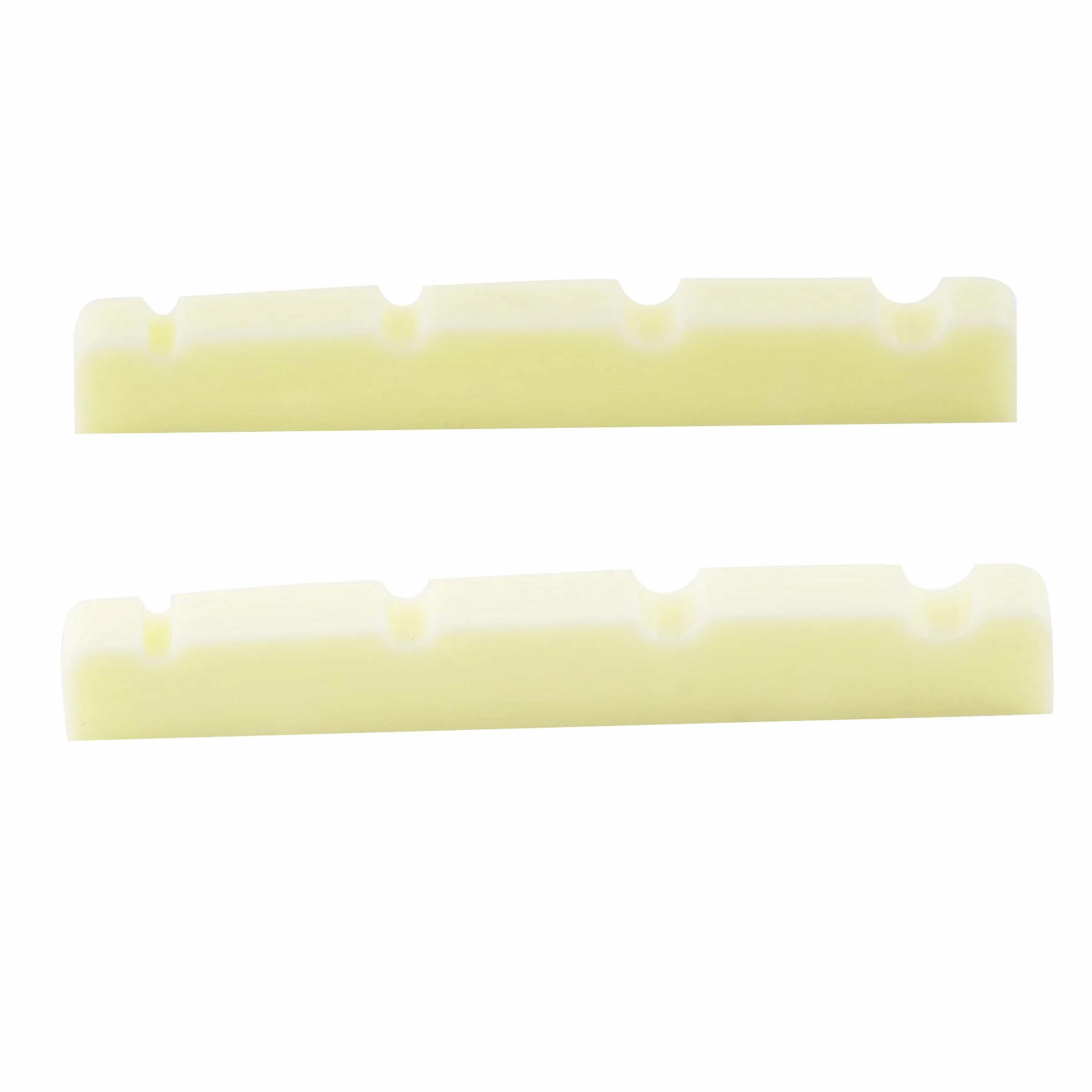 Musiclily Pro Plastik żywicy Mocznikowej 40mm Siodełko Jazz Bass do 4-strunowe Bas J Bass, Kość Słoniowa(2 szt.)